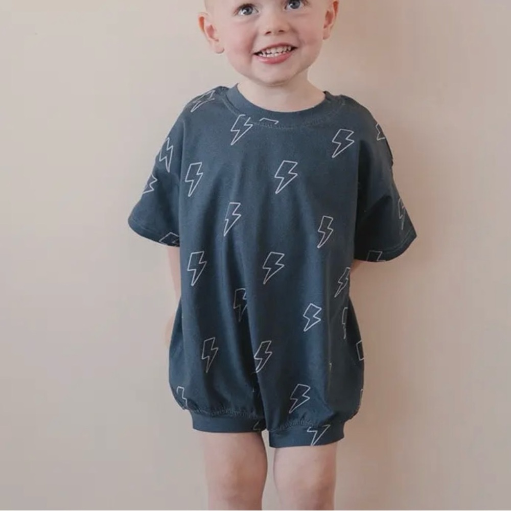 NEW Bolt T Shirt Bubble Romper Onesie
